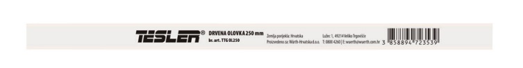 Wurth OLOVKA DRVENA TESLER 250MM OSMEROKUTNA BIJELA