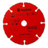 Wurth REZNA PL.-TVR.MET./KARBID-2MM-D115X22,23