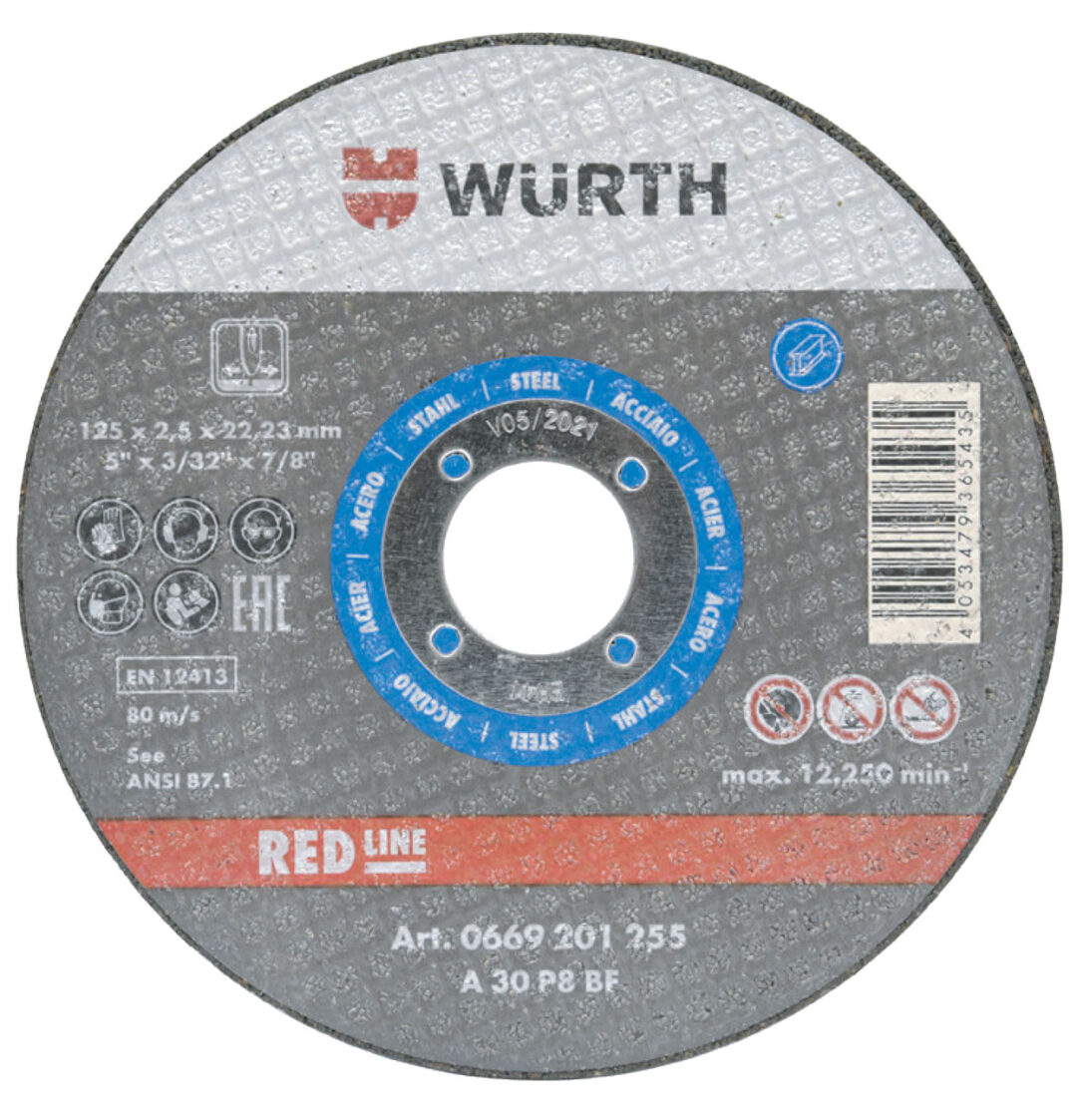 Wurth REZNA PLOČA ČELIK-ST1,0-BO22,23-D125MM