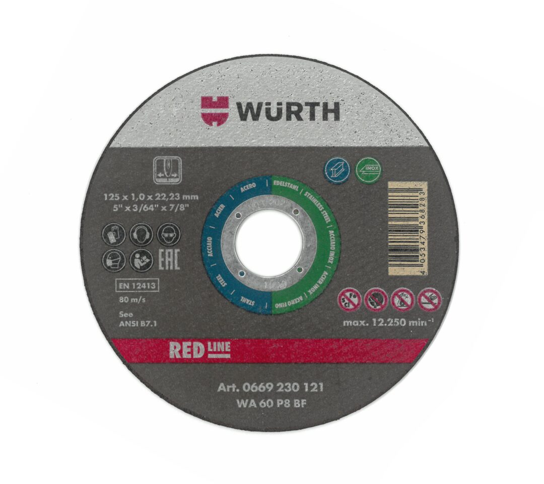 Wurth REZNA PLOČA INOX-ST1,9-PR22,23-D230MM