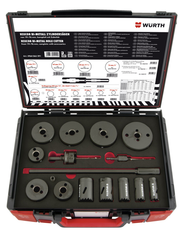 Wurth SET-KRUNSKA PILA-HSSCO8-19-76MM-16DIJ