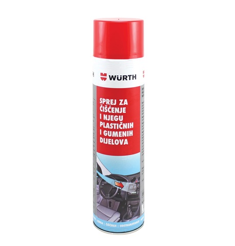 Wurth SPREJ ZA ČIŠĆENJE I NJEGU PLAST.I GUMEN.DIJ.-600ML