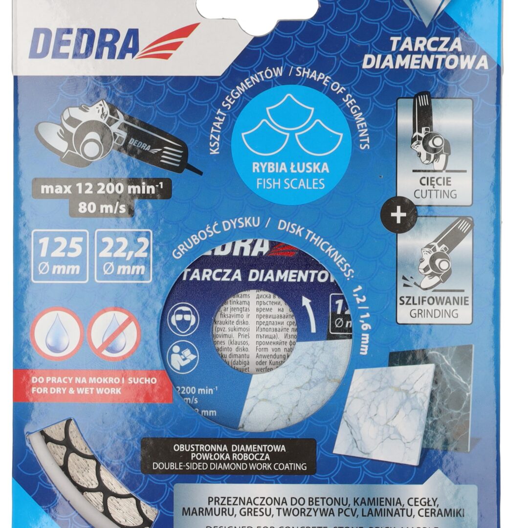 DEDRA dijamantna rezna ploca mokro suho rezanje 125mm alati matic 20259252 Alati Matić Alati vrhunske cijene i kvalitete