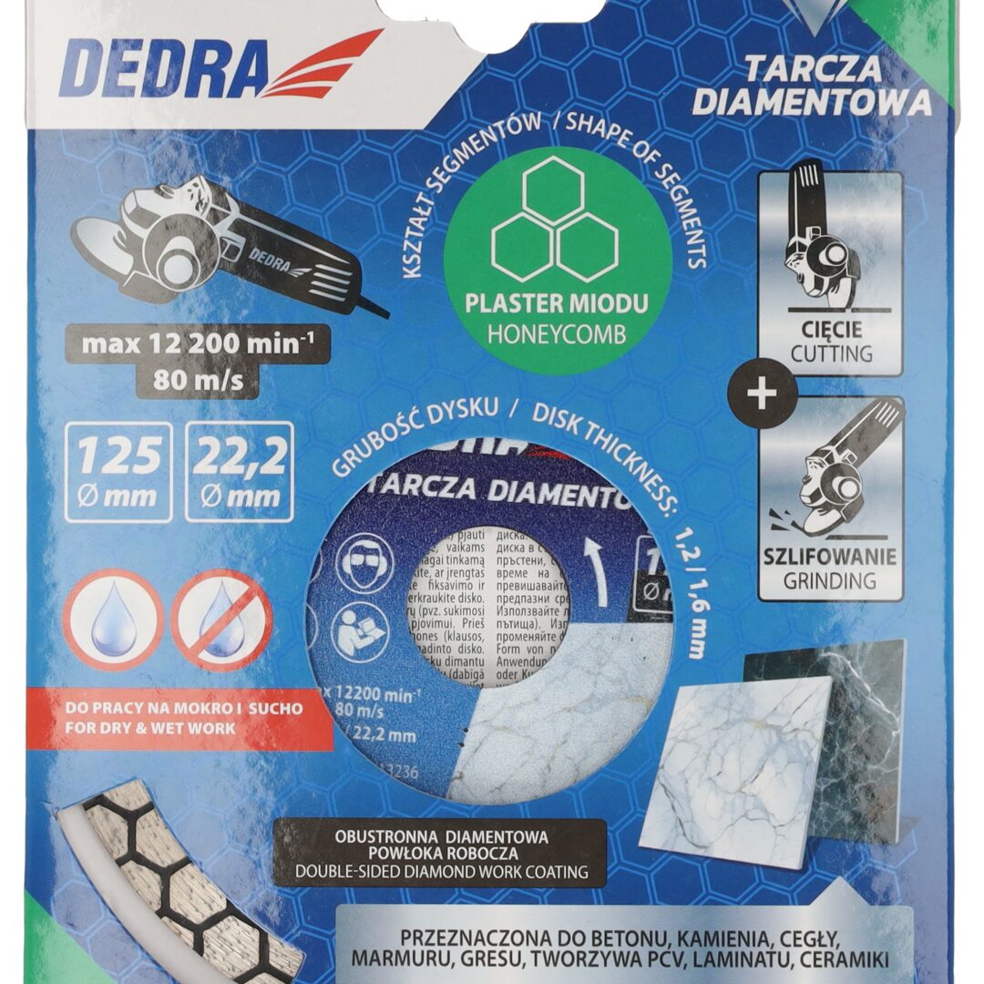 DEDRA dijamantna rezna ploca mokro suho rezanje sace 125 mm alati matic 20259257 Alati Matić Alati vrhunske cijene i kvalitete